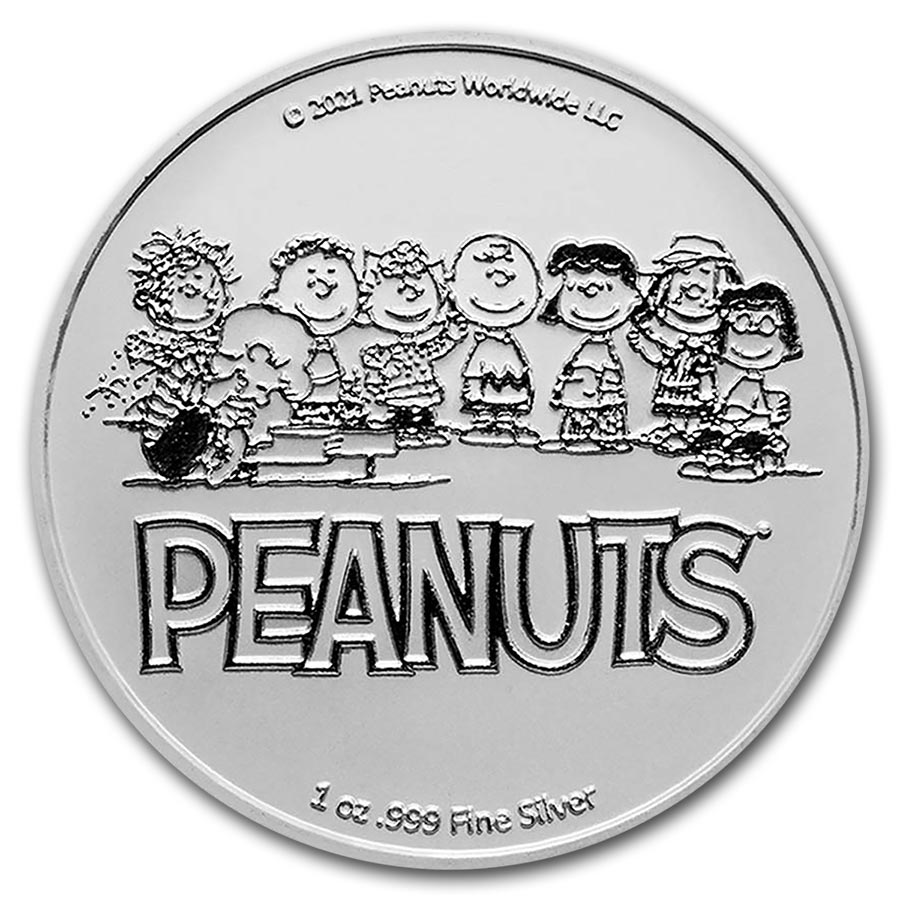 Peanuts® Snoopy 1 oz Colorized Silver Round | eBay